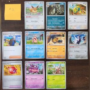 10 Pokemon Prismatic Evolutions Cards #3